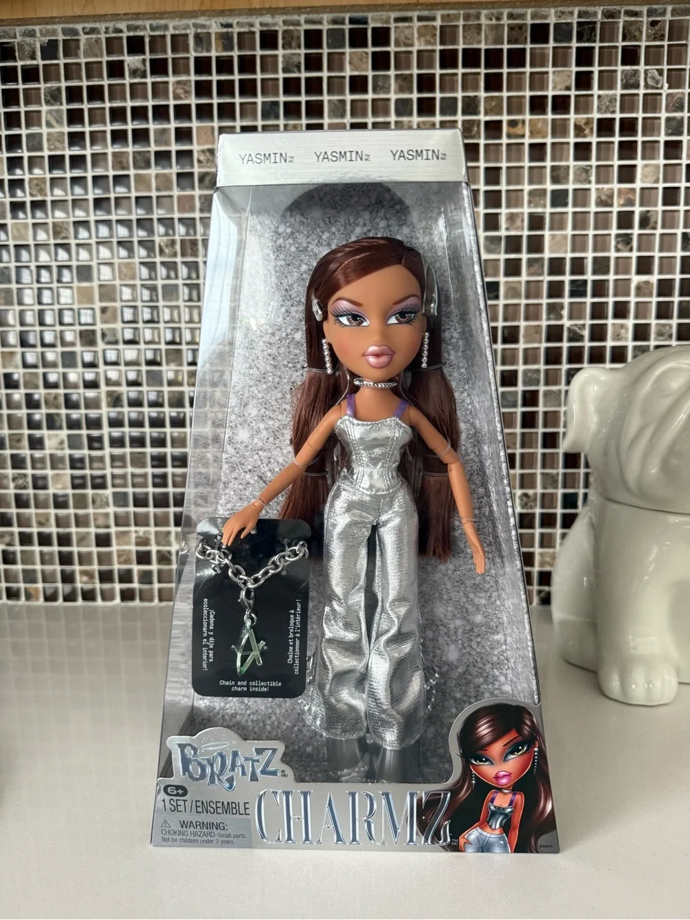 Bratz Charmz Yasmin Fashion Doll with Collectible Charm Bracelet